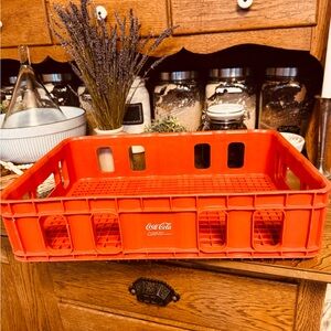Coca-Cola The Swire Group Plastic Bright Red Vintage Storage Crate
